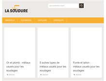Tablet Screenshot of lasoudure.net